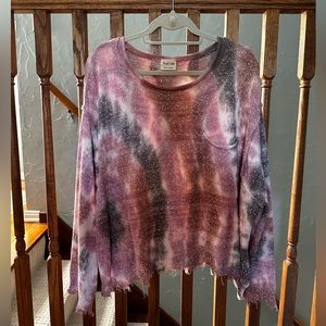 Peach Love California Tie Dye Sweater